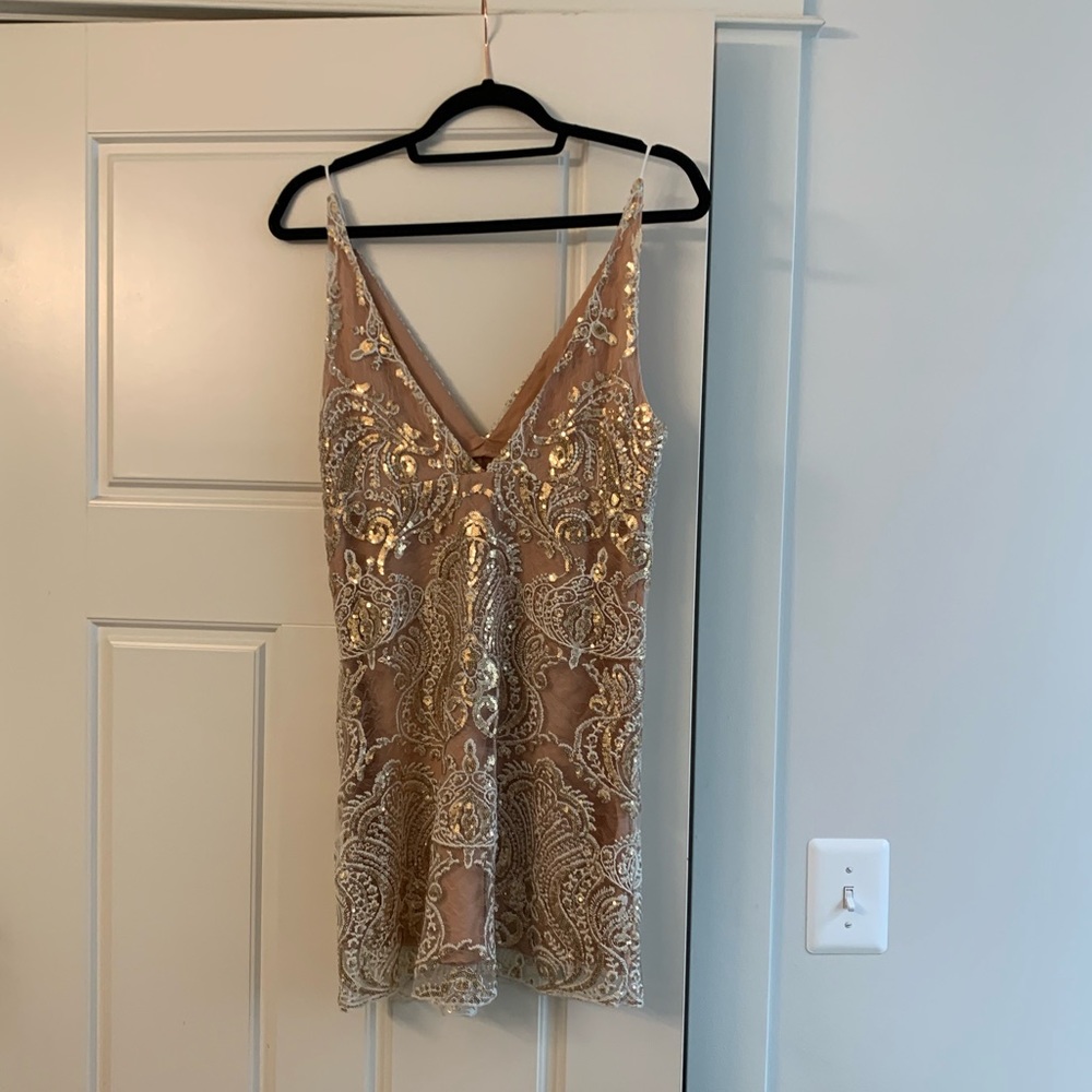 Stunning Free People sequined cocktail dress!